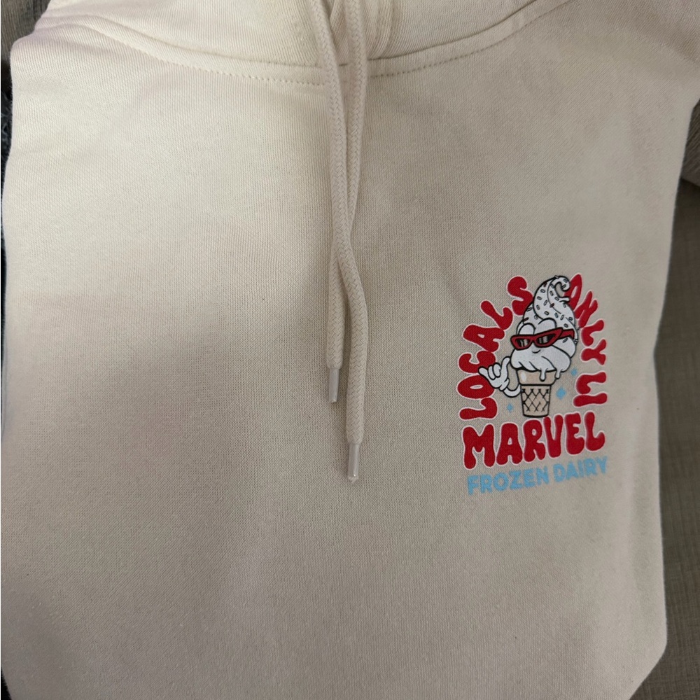 Marvel Beige Hoodie with Red Emblem - Picture 4 of 4